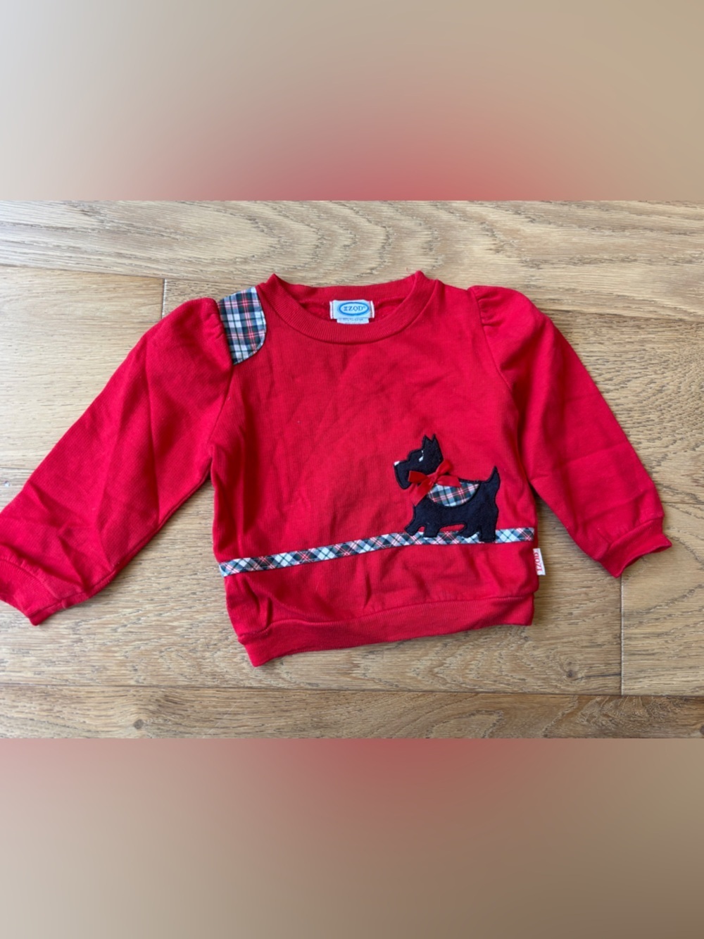 80’s Vtg Izod scottie dog sweatshirt girls 2t
